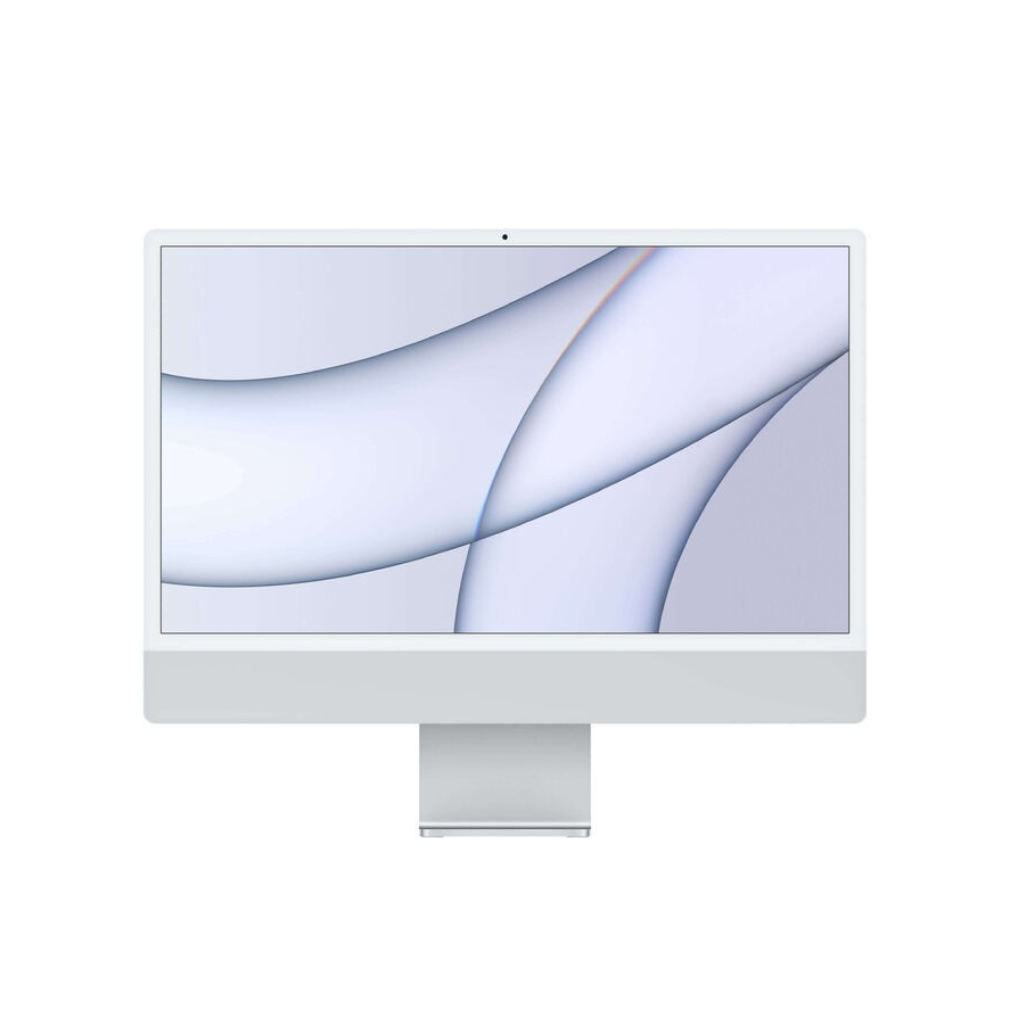Apple iMac 24-inch M1 2021 Silver Desktop Computer | 8GB RAM | 256GB SSD | Retina Display