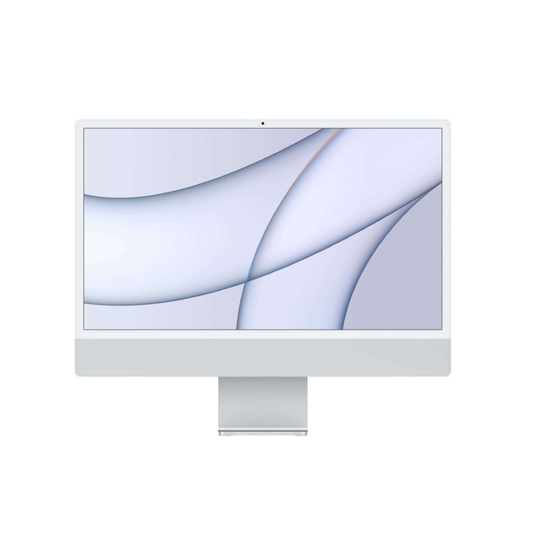 Apple iMac 24-inch M1 2021 Silver Desktop Computer | 8GB RAM | 256GB SSD | Retina Display