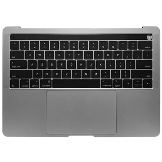 Used Top case for A1989 MacBook Pro 13 inch 2018 2019 Keyboard Trackpad Touch Bar with Battery